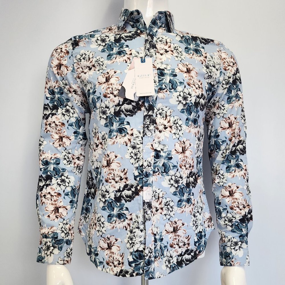 Denim & Flowers long sleeve button up dress shirt [NewWithTags][size S]